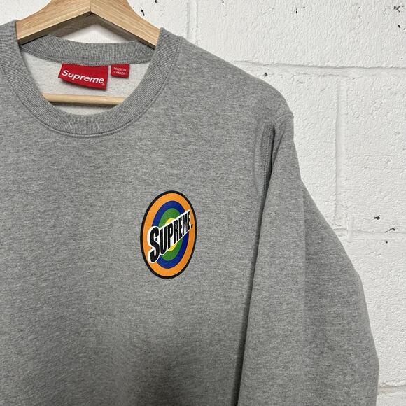 Supreme Tide Spin Logo Crewneck Sweatshirt “Grey” SS16 - Picture 4 of 12